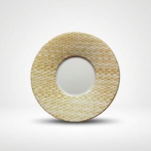 Apvali, dvipusė Sweet Candy kūno kempinė su masažuojančia puse, stovinti ant balto fono.