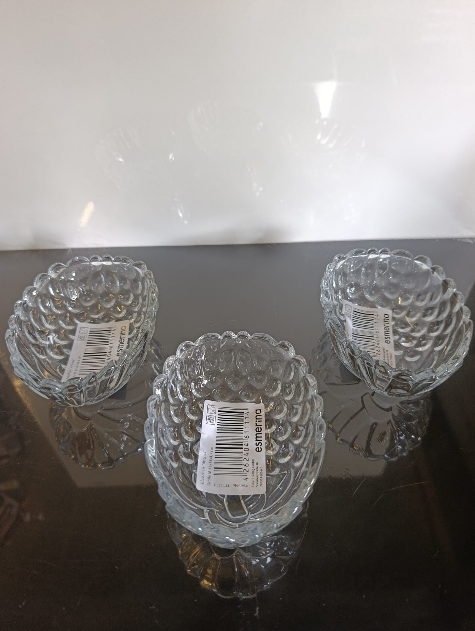 ANANAS stiklinis dubenėlis 230 ml 6 vnt